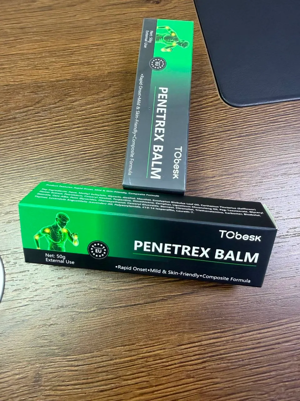 Two Penetrex Balm cartons side by side